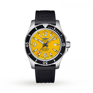 breitling superocean montre homme jaune 44mm