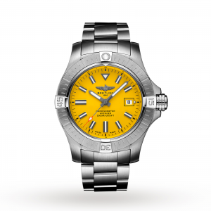 breitling avenger montre homme jaune 45 mm