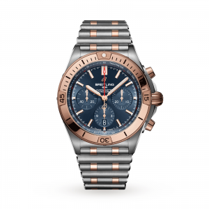 breitling chronomat montre homme bleu 42mm