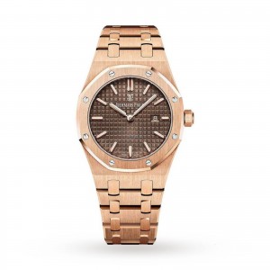 montre audemars piguet royal oak femme marron 33mm
