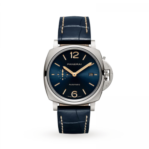 montre panerai luminor due dames bleu 42mm