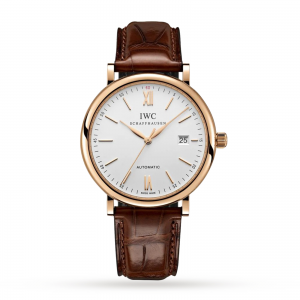 iwc portofino montre homme en argent 40 mm