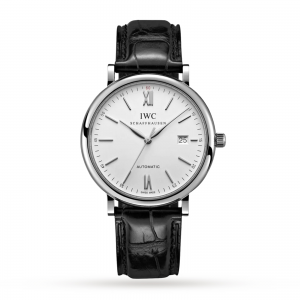 iwc portofino montre homme en argent 40 mm