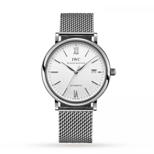 iwc portofino montre homme en argent 40 mm