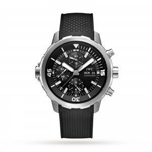 iwc aquatimer montre homme noir 44mm
