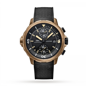 iwc aquatimer montre homme noir 44mm