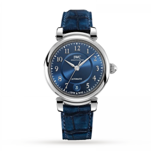 montre dames iwc da vinci bleu 36mm