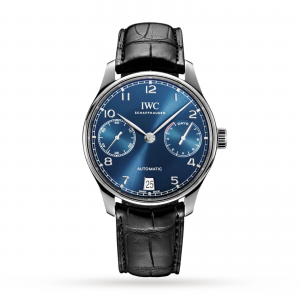 iwc portugieser montre homme bleu 42,3 mm