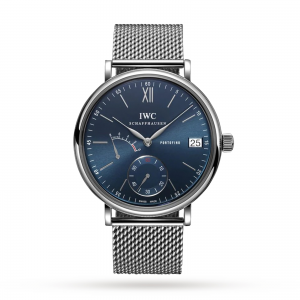 iwc portofino montre homme bleu 45 mm