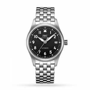 montre iwc pilot unisexe noir 36mm