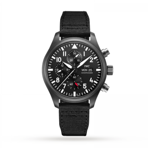 iwc pilot montre homme noir 44,5 mm