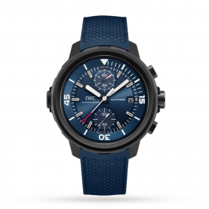 iwc aquatimer montre homme bleu 45mm