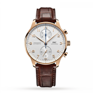 iwc portugieser montre homme en argent 41 mm