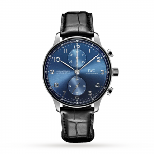 iwc portugieser montre homme bleu 41mm