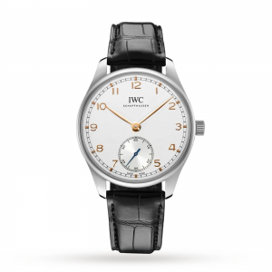 montre iwc portugieser pour homme en argent de 40,5 mm