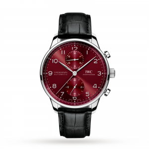 iwc portugieser montre homme rouge 40,5 mm