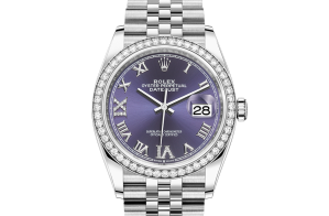 Rolex Datejust Oyster 36 mm Oystersteel or blanc et diamants 126284rbr-0013