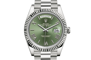 Rolex Day-Date Oyster 40 mm or blanc 228239-0033